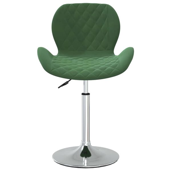 vidaXL Tabouret de bar Vert foncé Velours