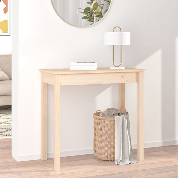 vidaXL Table console 80x40x75 cm Bois massif de pin