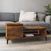 vidaXL Table basse Ch&ecirc;ne fum&eacute; 100x50x45 cm Bois d'ing&eacute;nierie