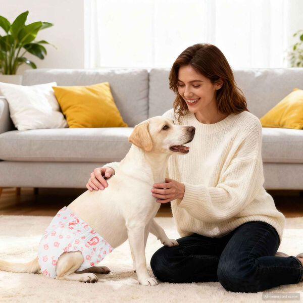 vidaXL Couche jetable pour chienne 50 pcs Blanc L