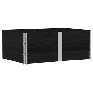 vidaXL Jardini&egrave;re noir 150x100 cm bois massif de pin
