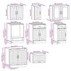 vidaXL Ensemble d'armoires cuisine 8pcs Kalmar blanc bois d'ing&eacute;nierie