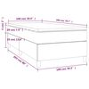 vidaXL Sommier &agrave; lattes de lit avec matelas Blanc 100x200cm Similicuir