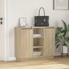 vidaXL Buffet LED Ch&ecirc;ne Sonoma 90 x 32 x 75 cm Bois d'ing&eacute;nierie