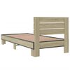vidaXL Cadre de lit sans matelas ch&ecirc;ne sonoma 100x200 cm