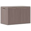 vidaXL Bo&icirc;te de rangement de jardin 180 L Marron PP aspect bois