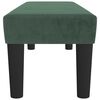 vidaXL | banc | Vert fonc&eacute; 100 x 30 x 30 cm Velours