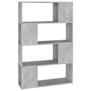 vidaXL Biblioth&egrave;que/S&eacute;parateur de pi&egrave;ce Gris b&eacute;ton 80x24x124,5 cm