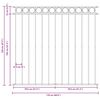 vidaXL Panneau de cl&ocirc;ture Assen en acier noir 1,7&nbsp;x&nbsp;1,2&nbsp;m