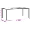 vidaXL Ensemble de salle &agrave; manger pour jardin 7 pcs Noir polyrotin