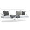 vidaXL Lit de jour sans matelas blanc 75x190 cm acier