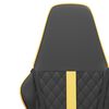 vidaXL Chaise de jeu Noir et dor&eacute; Similicuir