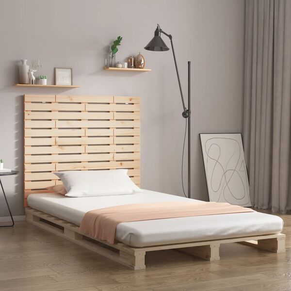 vidaXL T&ecirc;te de lit murale 141x3x91,5 cm Bois massif de pin