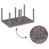 vidaXL Ensemble de salle &agrave; manger pour jardin 7 pcs Gris clair