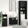 vidaXL Armoire lavabo de salle de bain ch&ecirc;ne noir 60x30x60 cm