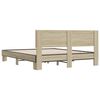 vidaXL Cadre de lit sans matelas ch&ecirc;ne sonoma 150x200 cm