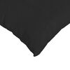 vidaXL Coussins de canap&eacute; 2 pcs Noir 60 x 40 cm tissu