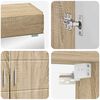 vidaXL Ensemble de mobilier de salle de bain TULUM Ch&ecirc;ne Sonoma