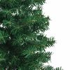 vidaXL Arbre de No&euml;l artificiel d'angle Vert 120 cm PVC et m&eacute;tal
