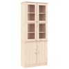 vidaXL Vitrine en verre ALTA 77x35x186,5 cm bois de pin massif