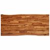 vidaXL Table &agrave; manger 200x90x75 cm bois d'acacia solide &agrave; bord vif