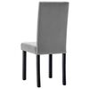 vidaXL Chaises &agrave; manger lot de 2 gris PVC