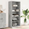 vidaXL Garde-robe gris b&eacute;ton 80x50x200 cm bois d'ing&eacute;nierie