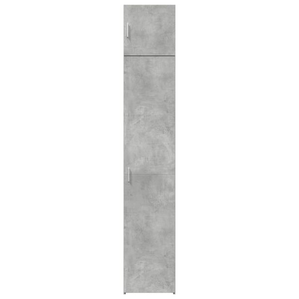 vidaXL Armoire de rangement mince gris b&eacute;ton 40x42,5x225 cm