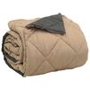 vidaXL Duvet complet toute l'ann&eacute;e Anthracite et Taupe 240 x 260 cm
