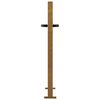 vidaXL Portail de jardin 100x100 cm en acier Corten et bambou