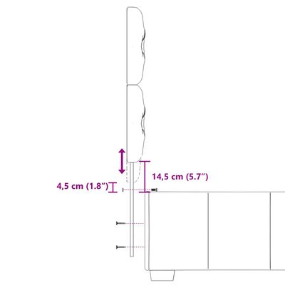 vidaXL Sommier à lattes de lit avec matelas Gris clair 90x200 cm Tissu