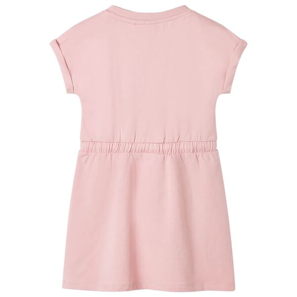 Robe pour enfants avec cordon de serrage rose clair 116