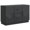 vidaXL Buffet avec tiroir Noir 89 x 34,5 x 57 cm Bois d'ing&eacute;nierie