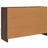 vidaXL Buffet avec tiroir Ch&ecirc;ne brun 100 x 30 x 65,6 Bois d'ing&eacute;nierie
