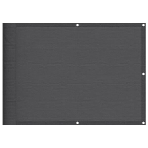 vidaXL &Eacute;cran de balcon anthracite 75x1000 cm 100% polyester oxford