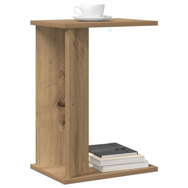 vidaXL Table d'appoint Ch&ecirc;ne artisanal 35 x 25 x 50 cm