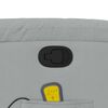 vidaXL Fauteuil inclinable de massage gris clair tissu
