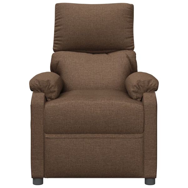 vidaXL Fauteuil de massage Marron Tissu