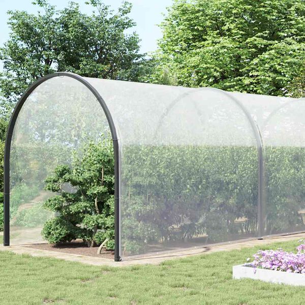 vidaXL B&acirc;che transparente avec &oelig;illets 10x10 m poly&eacute;thyl&egrave;ne