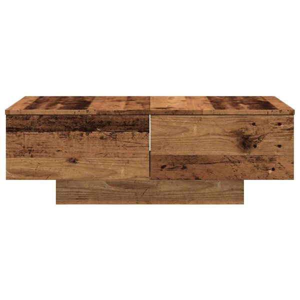 vidaXL Table basse vieux bois 90x60x31 cm bois d'ingénierie