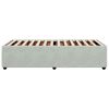 vidaXL Cadre de lit sans matelas gris clair 100x200 cm velours