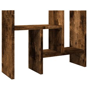 vidaXL Organiseur de bureau Ch&ecirc;ne fum&eacute; 34,5 x 15,5 x 35,5 cm