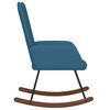 vidaXL Chaise &agrave; bascule Bleu Velours