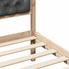 vidaXL Cadre de lit Gris fonc&eacute; 120 x 200 cm Pin massif