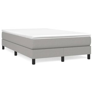 vidaXL Cadre de lit gris clair 120x200 cm tissu