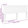 vidaXL T&ecirc;te de lit avec t&ecirc;te de lit Blanc 200 cm Bois d'ing&eacute;nierie