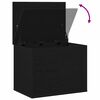 vidaXL Boîte de Rangement Chêne noir 60 x 42 x 46 cm Bois d'ingénierie
