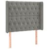 vidaXL Sommier &agrave; lattes de lit matelas LED Gris clair 90x190cm Velours