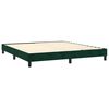 vidaXL Sommier &agrave; lattes de lit avec matelas LED Vert fonc&eacute; 160x200 cm