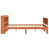 vidaXL Cadre de lit avec stockage 2 pcs Cire marron Bois de Pin Massif